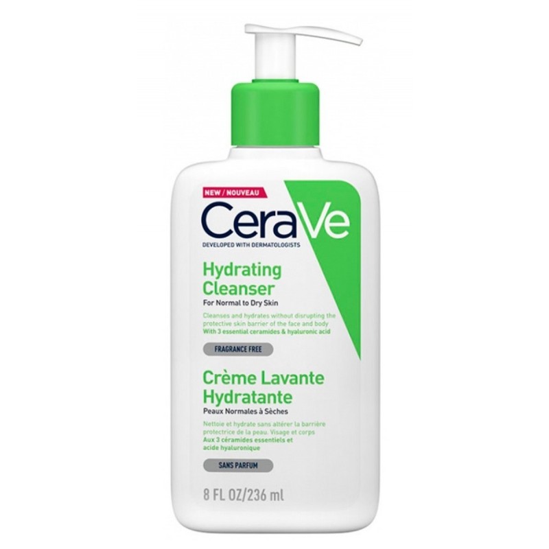 Cerave Hydrating Limpiador facial 473 ML - Bonita Express